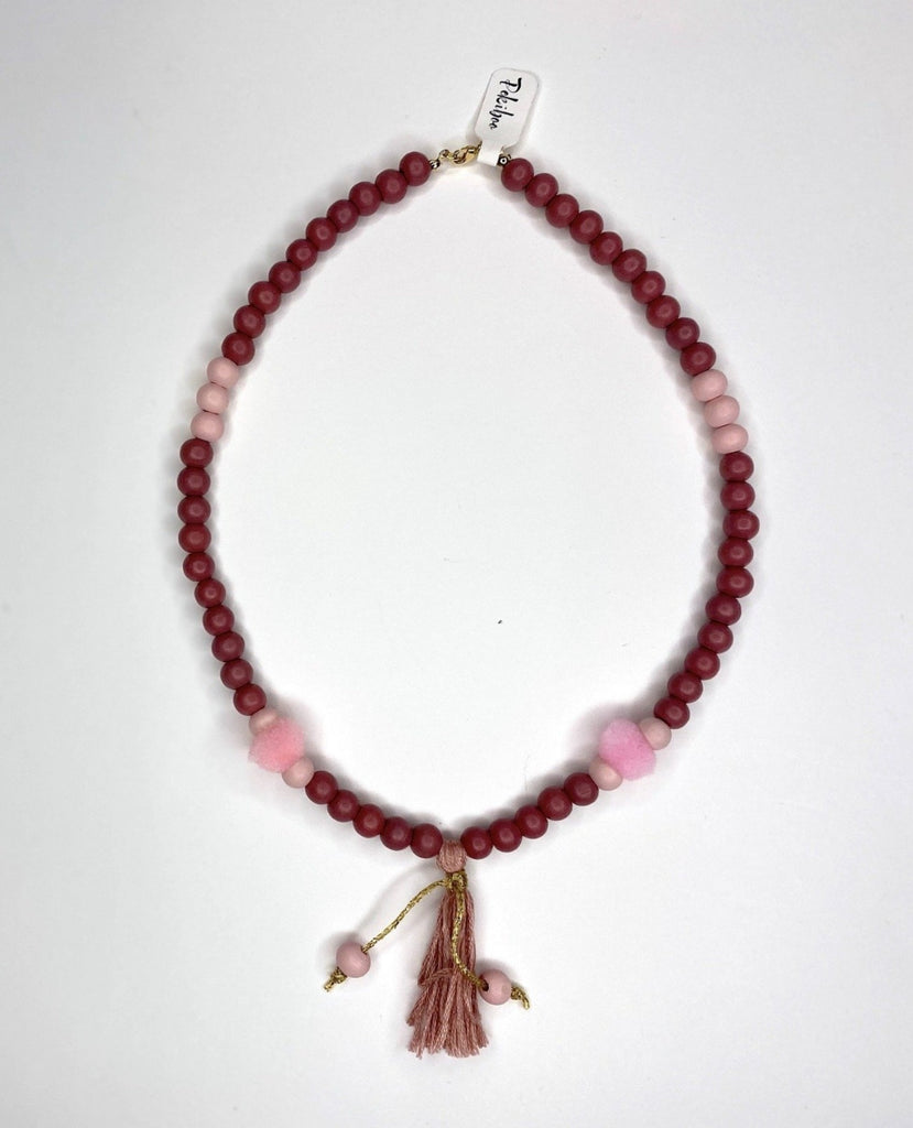 Pink Stick Necklace and Bracelets - Pekiboo Kids Fashion