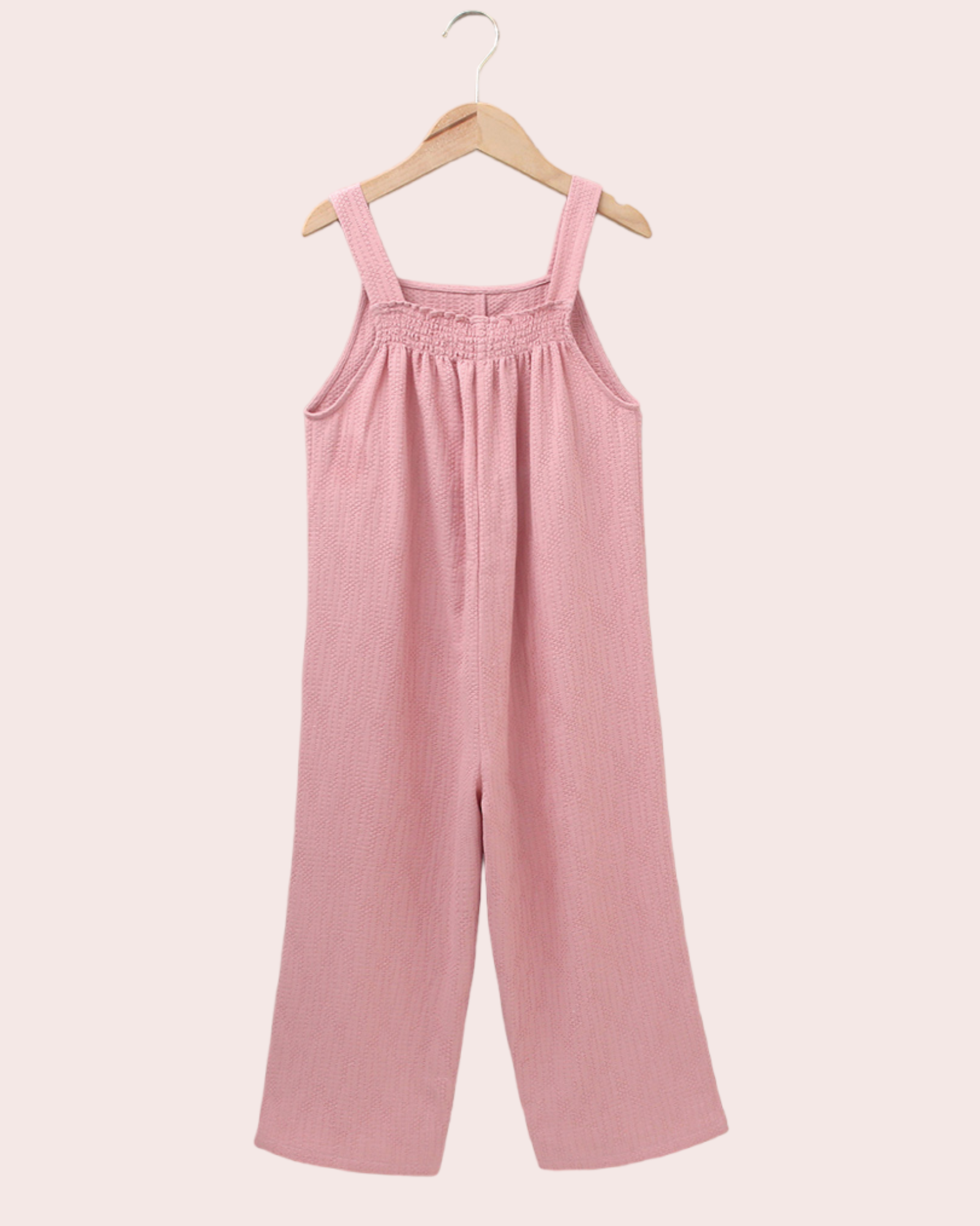 Girls pink jumpsuit hotsell