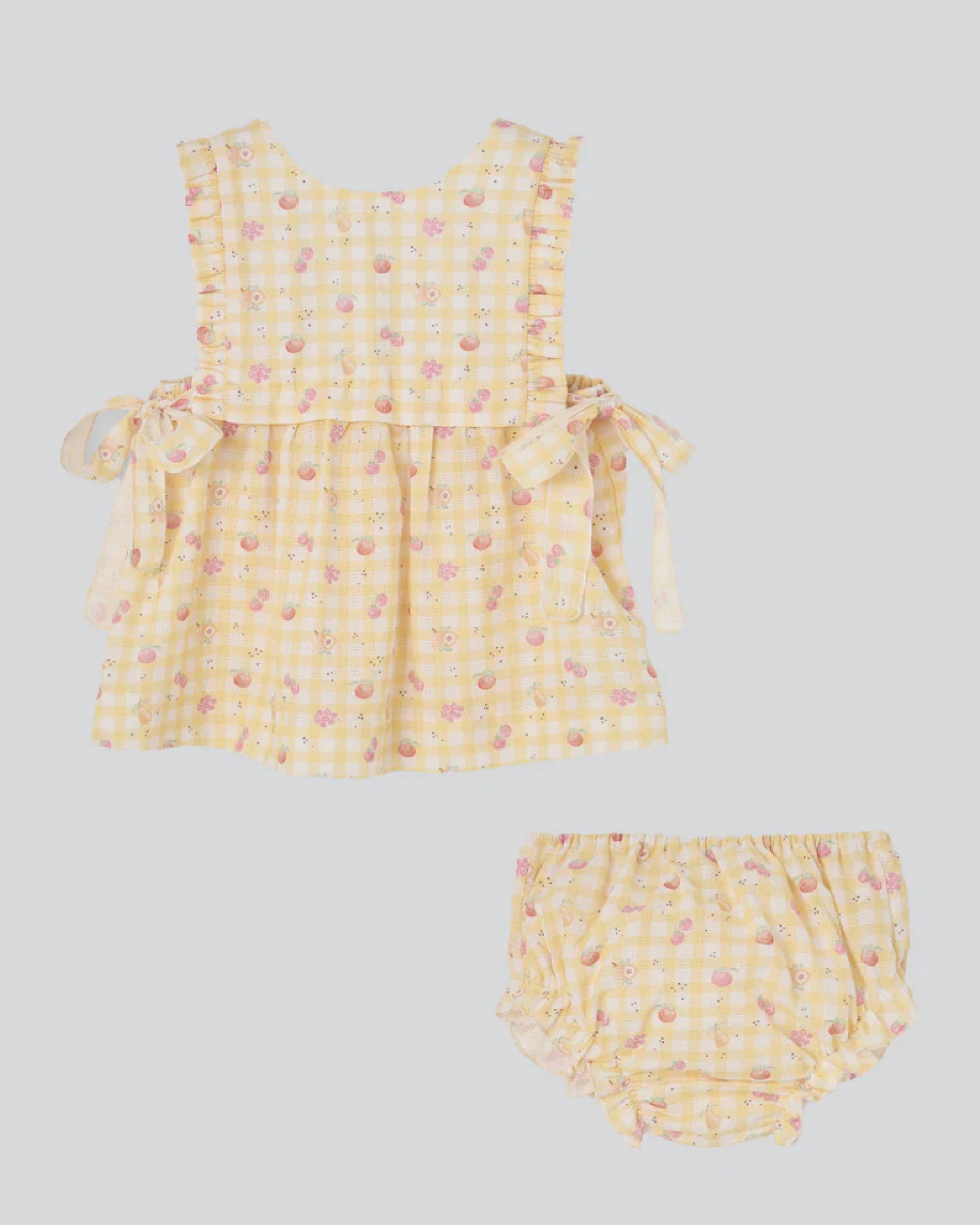 Frutitas Short-dress + bloomers set – Pekiboo Kids Fashion