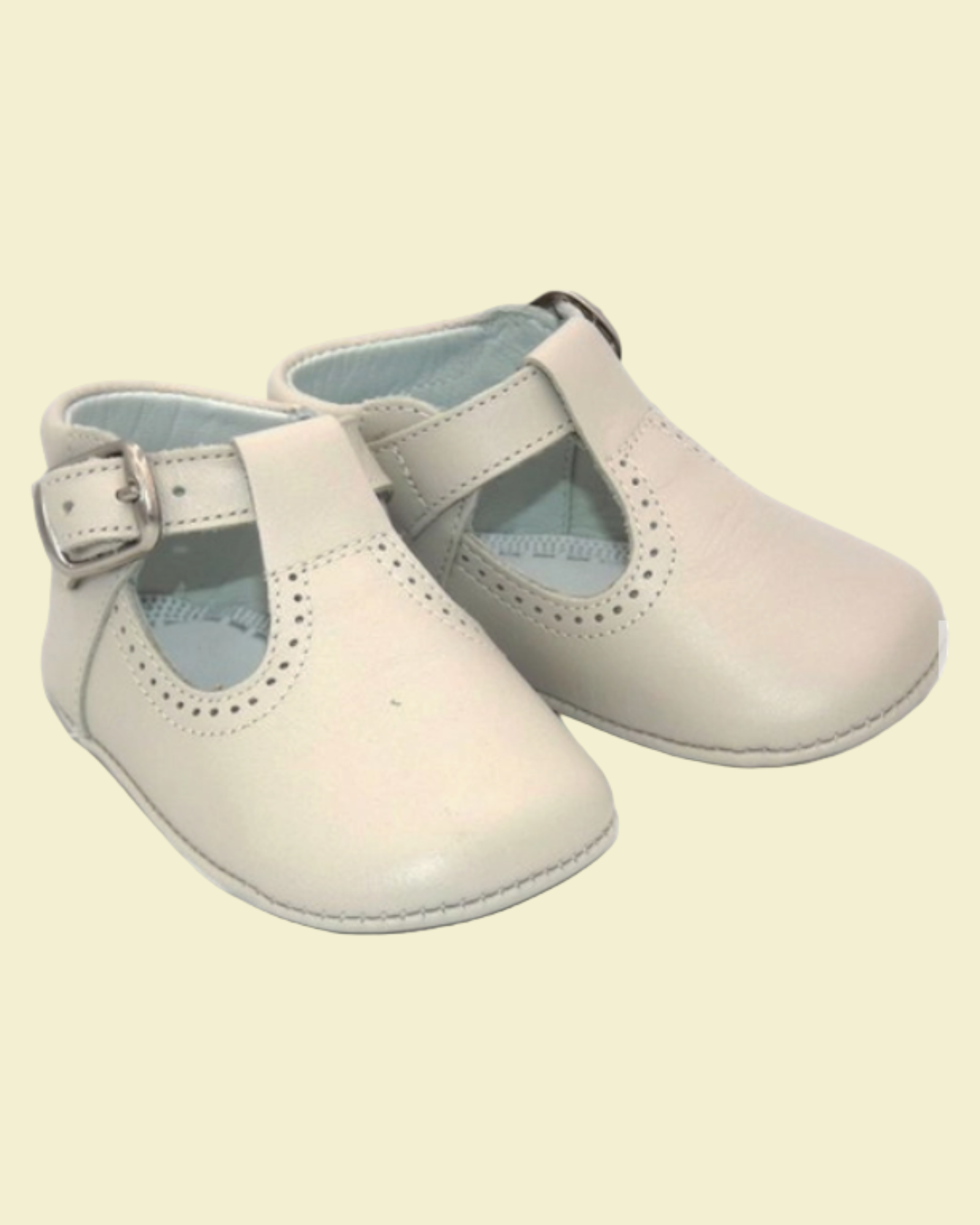 BABY SHOES T STRAP BEIGE Pekiboo Kids Fashion