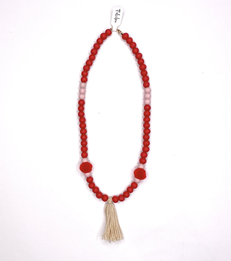 Red necklace and bracelets - Pekiboo Kids Fashion